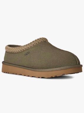UGG Tasman II Moss Green Slip-On Clog with Tan Sole